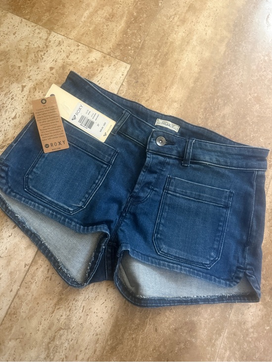 Roxy Pants - Roxy Indigo Blue Denim Cutoff Shorts